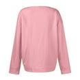 thumbnail image 2 of ASDFVBKG Women Waffle Henley Tops V Neck Button Down Long Sleeve Solid Color Casual Pullover Leisure Trendy Blouse Loose Fit 2025 Fall Tunic Tshirt Top Pink S, 2 of 4