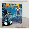 New Batman Wall Decoration Kit, Scene Setter Happy Birthday Party Supplies