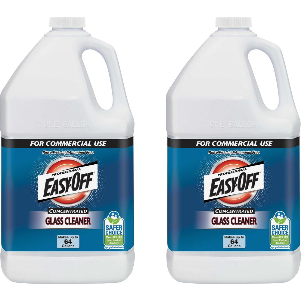 EasyOff Concentrated Glass Cleaner Concentrate Liquid 1 gal (128 fl oz) 2 / Carton Dark