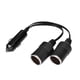 thumbnail image 1 of EOTVIA Enchufe de cargador de coche de 12 V/24 V macho a hembra de 2 vías Cable de extensión de enchufe de cigarrillo, Cable de encendedor de cigarrillos de 2 vías EOTVIA None, 1 of 6