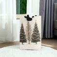 thumbnail image 6 of Yayeee Freestanding Laundry Hamper with Handle Collapsible Large Storage Basket for Clothes, Hand Drawn Christmas Stars, 6 of 7