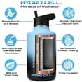 thumbnail image 2 of 64oz (Fluid Ounces) Wide Mouth Hydro Cell Stainless Steel Water Bottle Blue/Black, 2 of 2