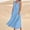 *Light Blue, variant on ClodeEU Women's Linen Blend Sleeveless Crewneck Maxi Dress with Pleated and Pockets ,Solid Color Casual Long Dress Light Blue,Womens Plus XXL