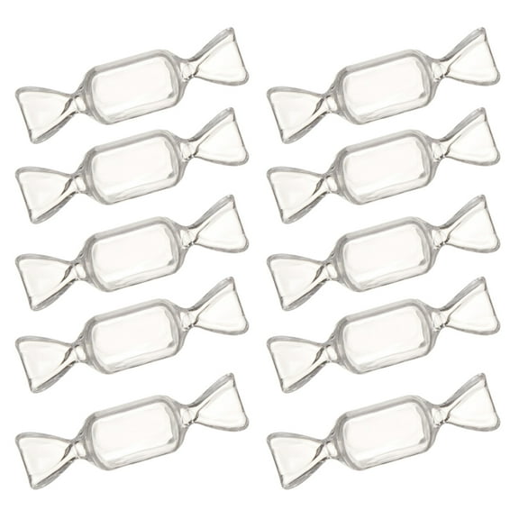 RABBITH 10 Pieces Mini Jewelry Organizer- Clear Jewelry Box Travel Plastic Beads Jewelry Storage Containers for Women Girls