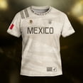 thumbnail image 6 of 2026 New Mexico Soccer Jersey Kids, Mexican Jersey Soccer T-Shirt, Mexico National Team Pattern Crew Neck Short Sleeve Athletic Casual Football Top for Kids, 6 of 9