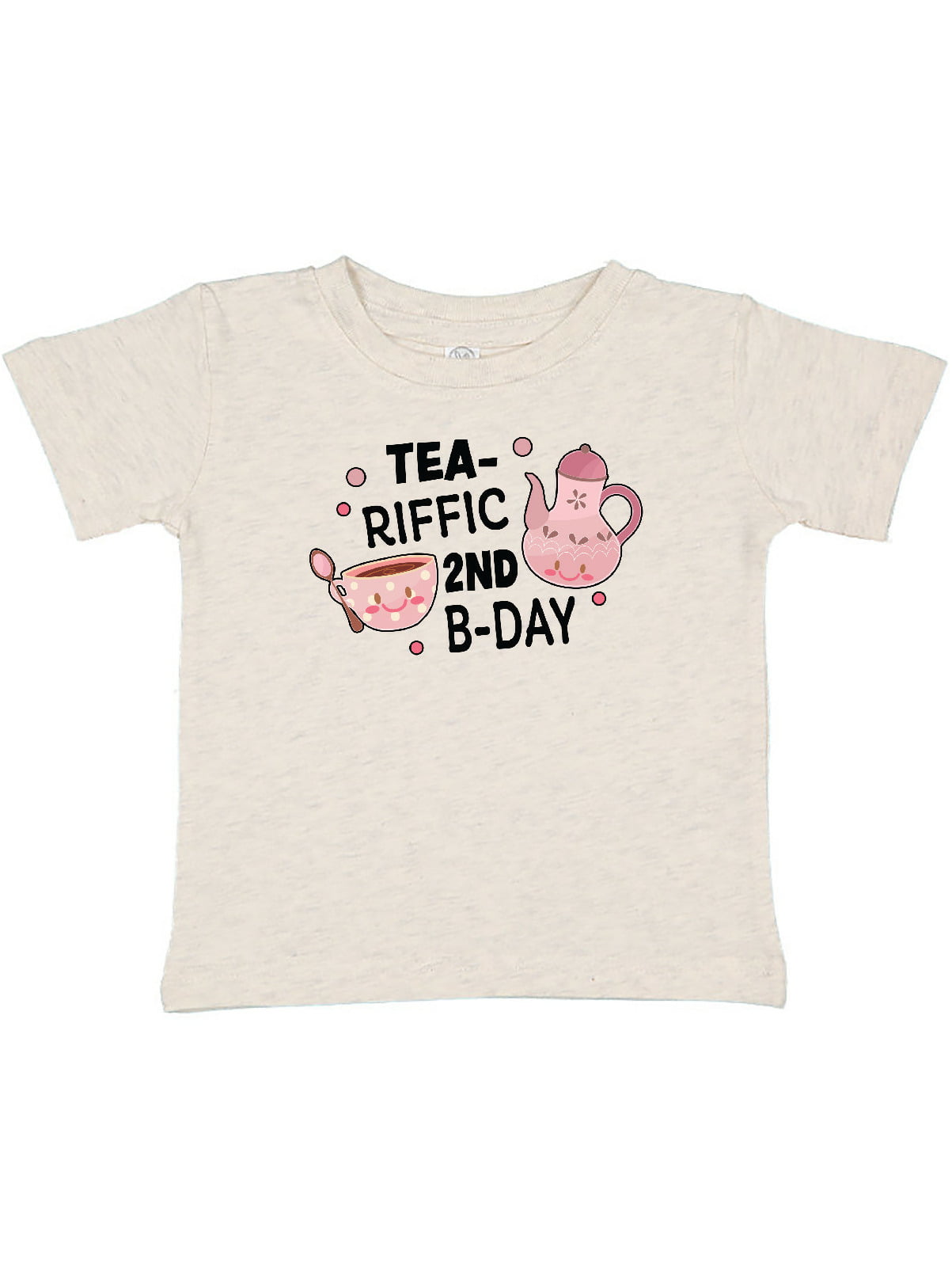 inktastic Tea-riffic 4th Birthday with Teacup and Pot Toddler T-Shirt 