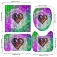 Valentine's Day 4 Piece Shower Curtain Set (with Rug) Bathroom Shower