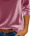 thumbnail image 7 of Elegant Stain Cowl Neck Tunic for Women 3/4 Sleeve Solid Blouses Dressy Casual Wear Ideal for Office Days Weekend Brunch and Date Nights, 7 of 7