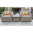 thumbnail image 2 of Coast 3 Piece Outdoor Wicker Patio Furniture Set in Beige, 2 of 2