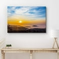 thumbnail image 2 of PixonSign Canvas Print Wall Art Neon Setting Sun Above The Hills Nature Wilderness Photography Realism Rustic Landscape Dramatic Multicolor Neon for Living Room, Bedroom, Office - 24"x36", 2 of 5