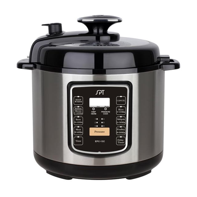 SPT EPC-13CA 6.5 qt. Electric Stainless Steel Pressure Cooker with Quick Release