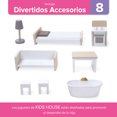 thumbnail image 5 of Casa de Muñecas de Madera Kids House Emma con Muebles, 5 of 5
