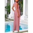 thumbnail image 3 of PRETTYGARDEN Women's Summer 2 Piece Loungewear Set Cropped Tank Top Wide Leg Sweatpants Tracksuit Casual Outfits, 3 of 8