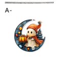 thumbnail image 1 of El pequeño fantasma leyendo bajo la colorida decoración navideña y regalos de acrílico plano 2D, 1 of 5