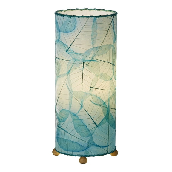 Eangee Home Design Banyan Table Lamp, Shade Made Of Alibangbang Leaves, 7x7x17 Inches