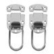 thumbnail image 4 of Box Latch Hook Small Lock Hasp Wooden Box Jewelry Box Cabinets Indoor Use Chrome-Plated Iron 2Set, 4 of 4
