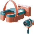 thumbnail image 1 of Soporte para secador de pelo, soporte para secador de pelo montado en la pared, soporte giratorio de 180 grados, soporte para herramientas de baño, con correa de fijación de silicona, para guardar el, 1 of 5
