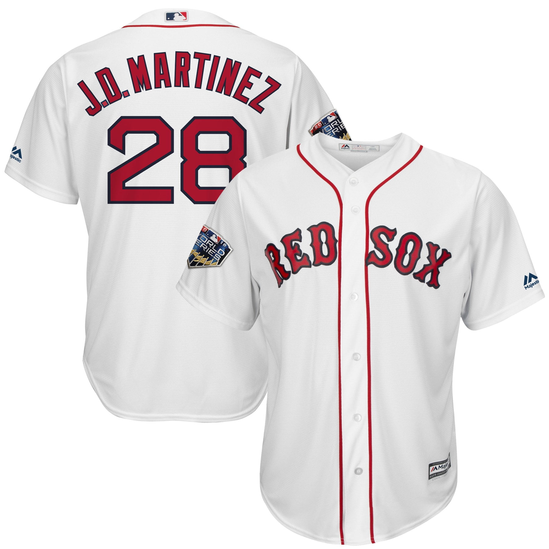J.D. Martinez Boston Red Sox Majestic 2018 World Series Cool Base Player Jersey ...