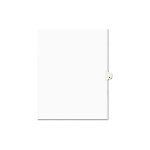 Preprinted Legal Exhibit Side Tab Index Dividers Avery Style, 26-Tab, N, 11 x 8.5, White, 25/Pack, 1414