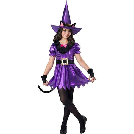 Kitty Kat Witch Girls Child Animal Sorcerer Halloween