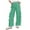 Green, variant on Women Fashion Plaid Strappy Hem Trousers Everyday Comfort Versatile Workout Training Joggers Bottoms