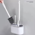 thumbnail image 2 of Escobilla de Baño , Estante de Silicona para Montaje en Pared, Cepillo de Limpieza Detallado de Nailon TPRS, Limpiador de Huecos, Baño B, 2 of 5