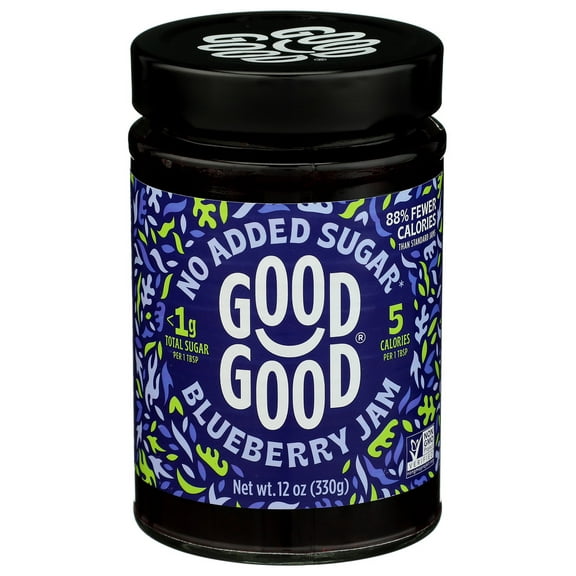 (Pack of 6) Good Good Sweet Blueberry Jam KF 12 Oz