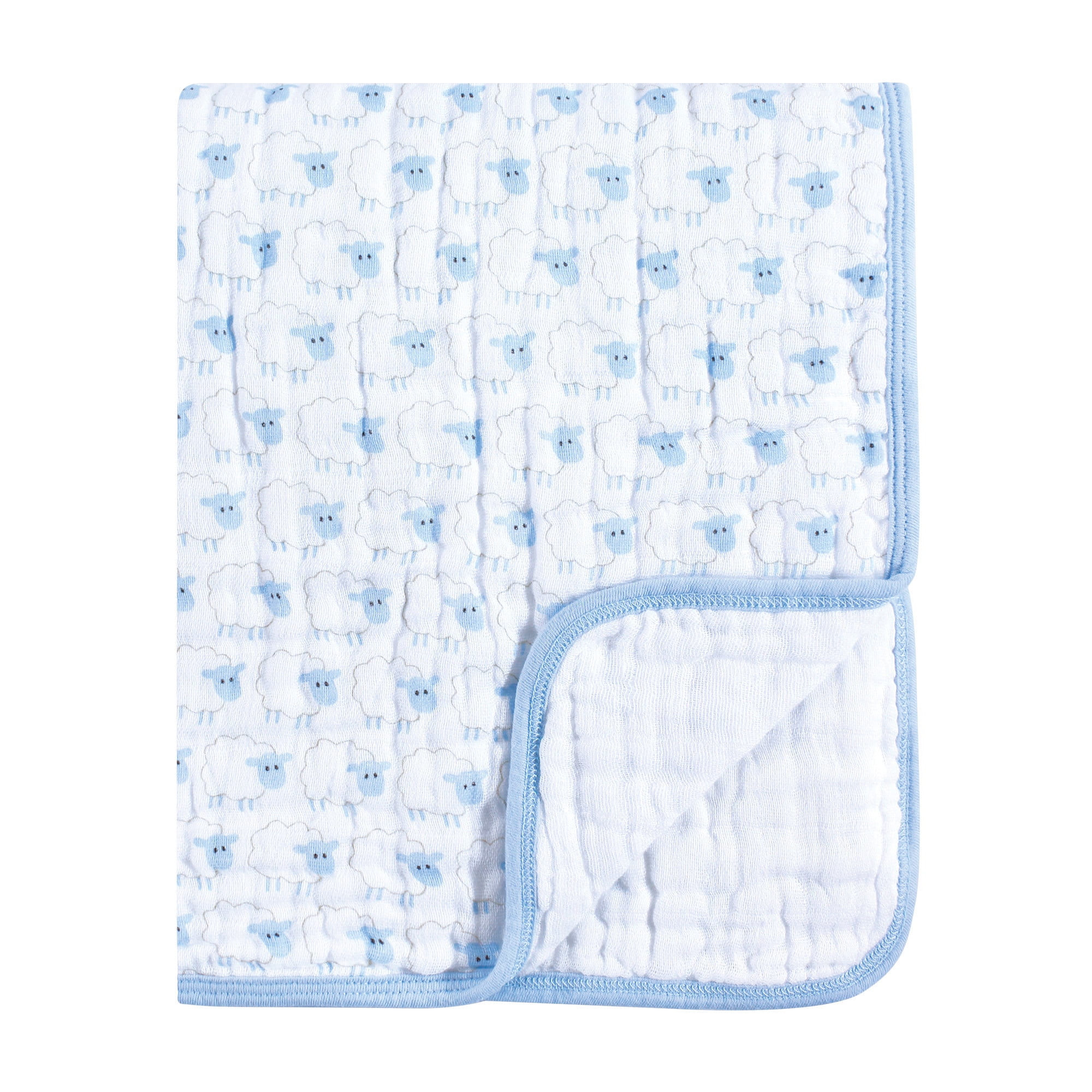 blue muslin blanket