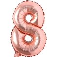 thumbnail image 1 of Yanonmyfd Globos de 40 pulgadas de números de papel de aluminio para helio, globos para fiestas de cumpleaños, banquetes, decoración digital (ROSEGOLD5),ROSEGOLD8, 1 of 18