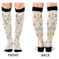 thumbnail image 4 of FORMRS Womens Knee High Socks Casual Long Thick Travel Daily Wear, 2 Pairs, Floral Easter Eggs, 4 of 6