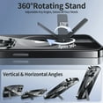 thumbnail image 4 of JETeacka Magnetic for iPhone 15 Pro Max Case Upgraded 360° Rotatable Invisible Kickstand Compatible with Mag-Safe Military Drop Protection Shockproof Non-Yellowing Clear Black, 4 of 7
