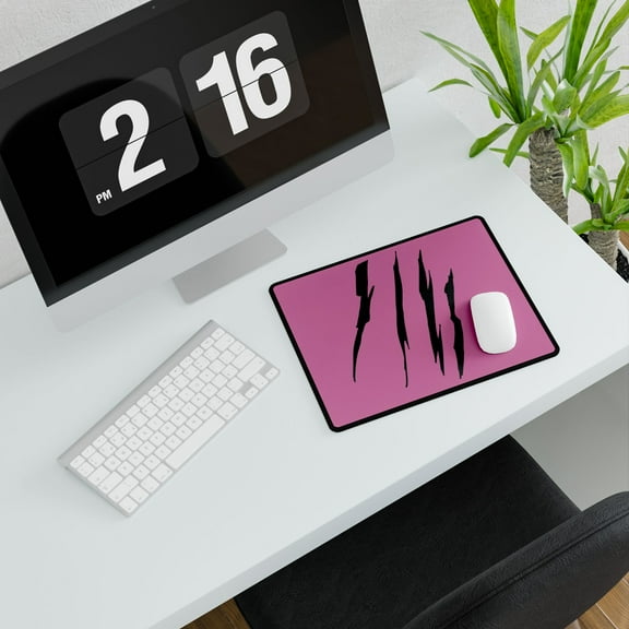 Effete Feline Claw Marks Scratch Desk Mats