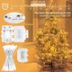 thumbnail image 3 of 100 Led Fairy Lights Battery Operated with Timer Warm White (8 Modes, 11M, IP65 Waterproof) Outdoor Lighting THD02, 1 Pack, 3 of 5