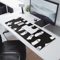 thumbnail image 2 of Long Mouse Pads for Desk,Black Halloween Ghosts Desk Mats on Top Of Desks, Desk Mouse Pad Extra Large with 3mm Non-Slip Base and Stitched Edge for Gaming,Office,Work,Home 31.5"x11.8", 2 of 6