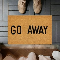 Funny Door Mat – Doormat for Outdoor Entrance, Durable Welcome Mat with Non-Slip Backing,for Front Door and Entryway - GO AWAY