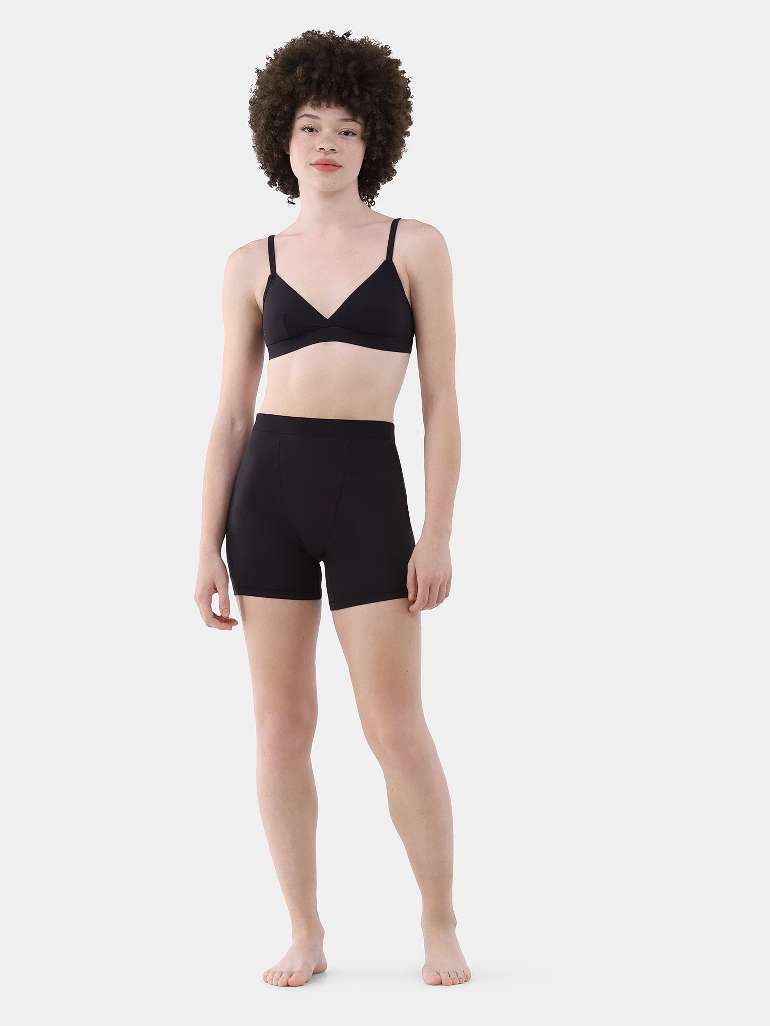 No Boundaries Cotton Stretch Ribbed Boxer Shorts, Women's XS-3XL