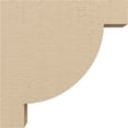 thumbnail image 3 of 2"W x 10"D x 10"H Thin Alpine Rough Cedar Woodgrain TimberThane Corbel, Primed Tan, 3 of 6