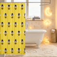 thumbnail image 3 of Erosebridal Cute Bee Shower Curtain 72Wx84L,Cartoon Wildlife Theme Bathroom Shower Curtain,Yellow Black, 3 of 5