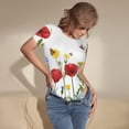 thumbnail image 3 of Fotbe Wild Herbs Body de Mujer con Cuello Redondo y Mangas Cortas, Sin Mangas Ajustado, Suave, Cómodo y Básico-Medium, 3 of 7