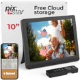 thumbnail image 1 of PixStar 10 inch Digital Frame WiFi | Free Unlimited Cloud Storage | Motion Sensor | Highly giftable for Grandparents | IPS Display | Easy Setup Digital Photo Frame | Ele, 1 of 10