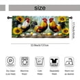 thumbnail image 3 of SPXUBZ Rooster Hen Farmhouse Window Valance Kitchen Curtain Valance Rod Pocket Home Decor, 3 of 5