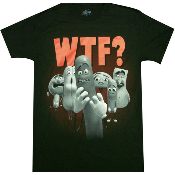 Sausage Party WTF? Group Shot Adult T-Shirt