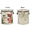 thumbnail image 3 of Wobogo Snowman Mail Carrier Foldable Laundry Baskets with Carry Handle Zipper Closure Travel Bathroom College Dorm Essentials, 3 of 6