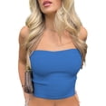 thumbnail image 2 of Mujeres bodycon sin espalda top sin mangas sexy vaina top pullover camisetas básicas camisas, 2 of 6