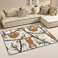 thumbnail image 5 of Soft Rug Large Area Rugs, Tropical Funny Sloth Comfortable Indoor Carpet, Baby Play&nbsp;Mat for Living Room Bedroom Nursery Decor Floor Mat 60 X 39 Inch Carpet Runner, 5 of 5