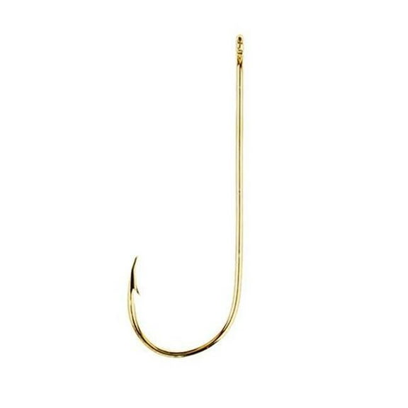Aberdeen Light Wire Non-Offset Hook, Gold - Size 6