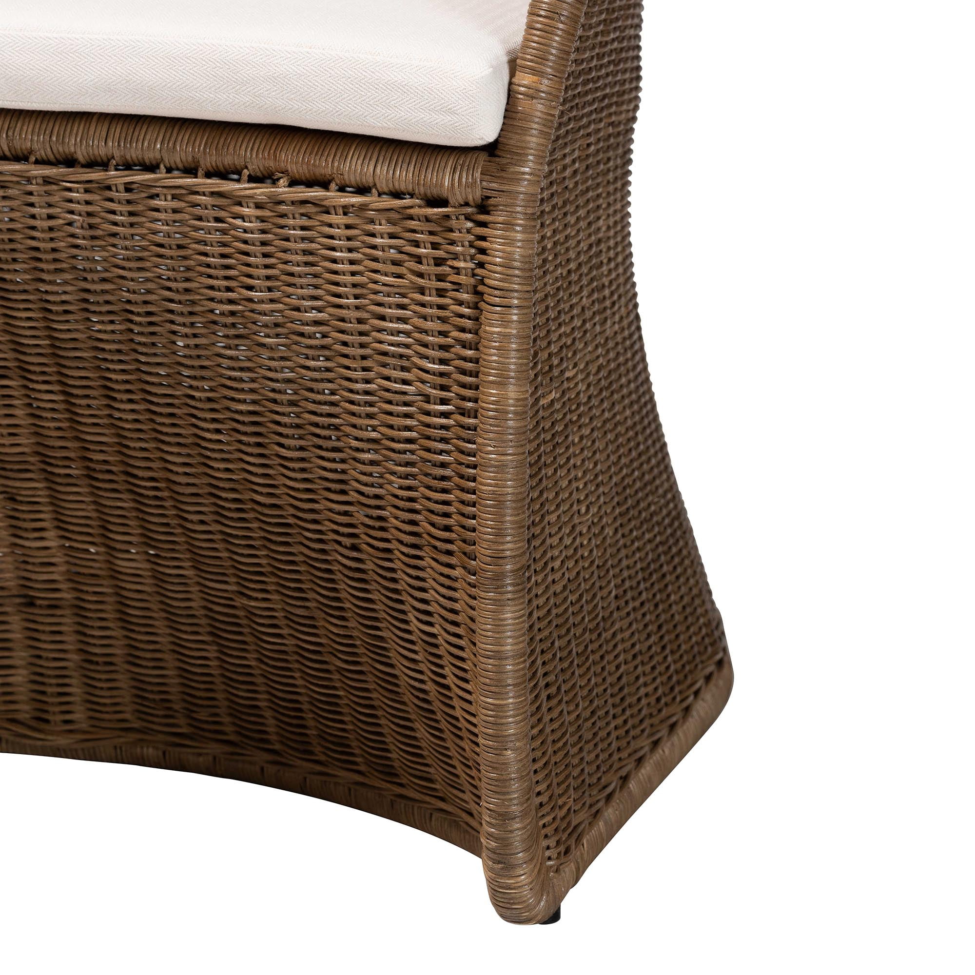 bali & pari Kintamani Boho Accent Chair, Greywashed