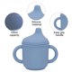 thumbnail image 3 of Taza para sorber de silicona y taza de entrenamiento para bebé, boquilla suave y asas, agarre fácil irrompible, 3 of 5
