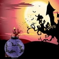 thumbnail image 4 of xiaxaixu Halloween Paper Lantern LED Lights Pumpkin Bat Room Decoration, 4 of 8
