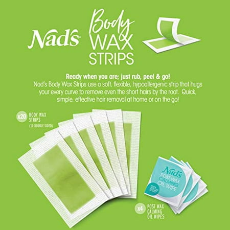 Nad S Body Wax Strips Wax Hair Removal For Women All Skin